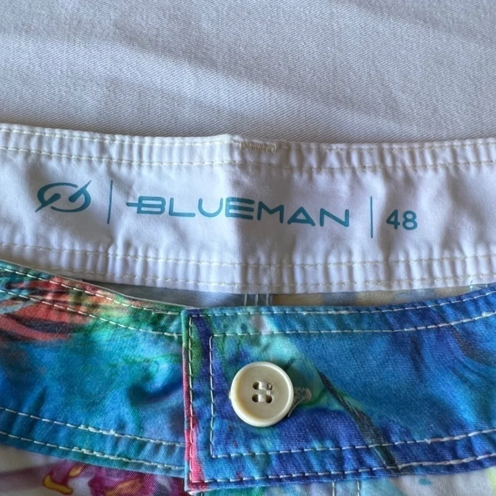 *FIRM PRICE* Blueman Vibrant Tropical Print Swim Trunks